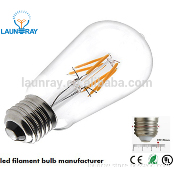 Led Filament 2200k Warm White Dimmable E27 4W 6W 8W Filaments Leds 120v 220v